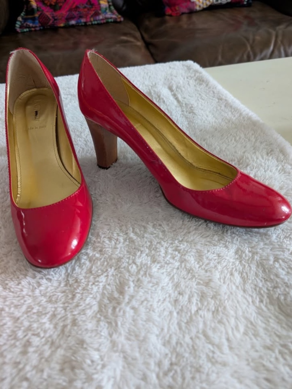 J. Crew Red Patent Leather heels